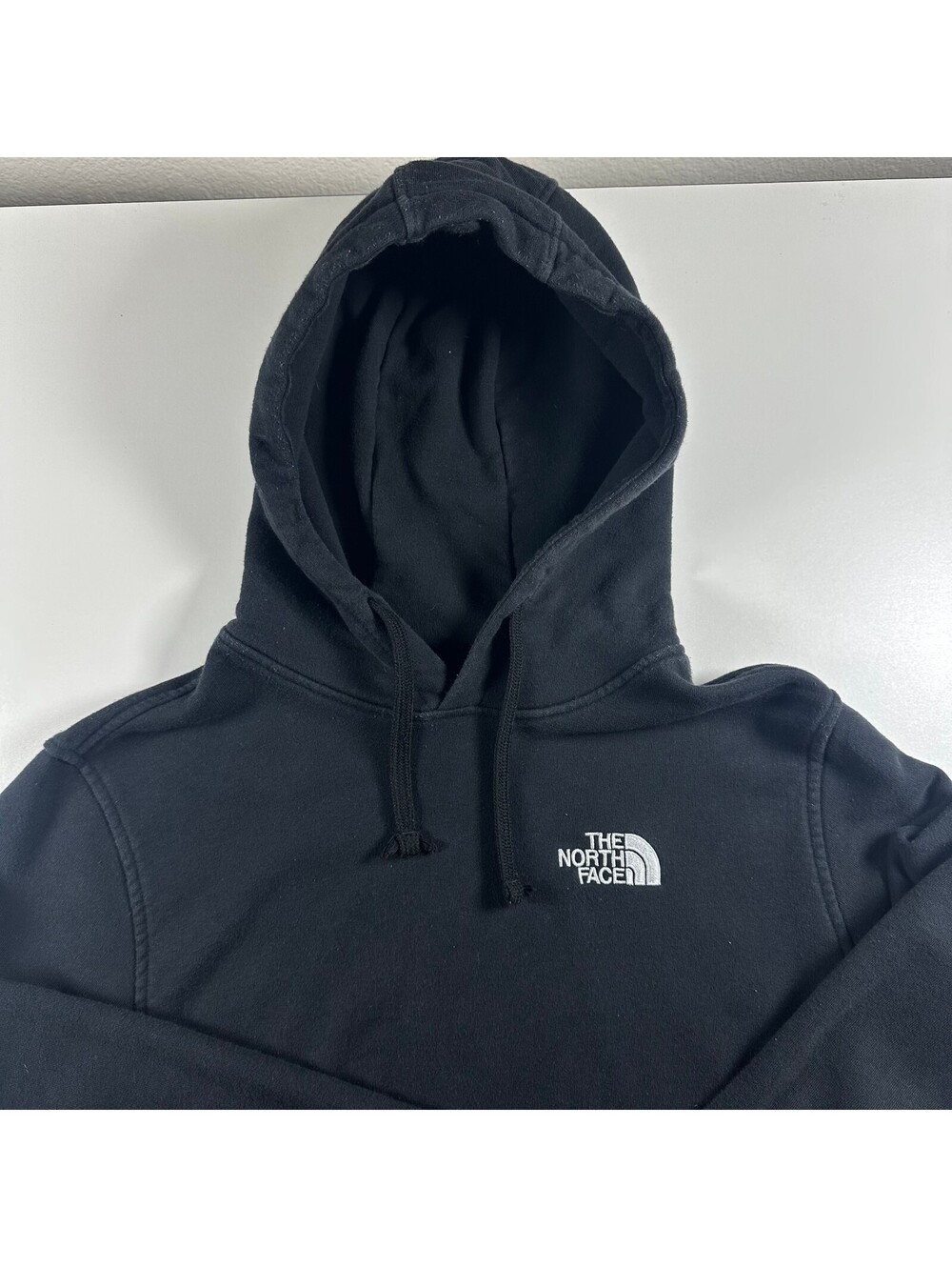 North Face Black Long Hoodie L
